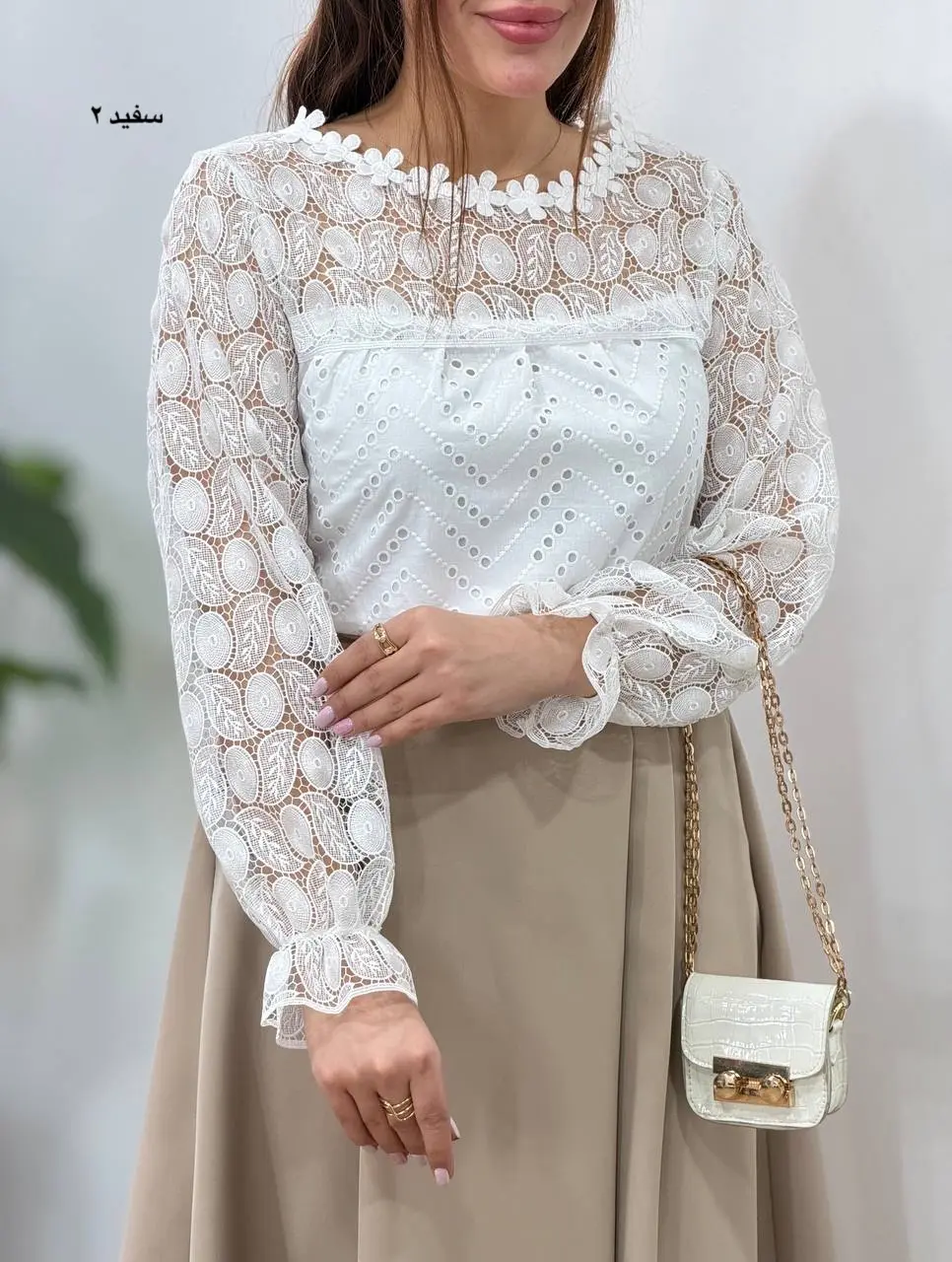 شومیز مجلسی سوزندوزی دانتل